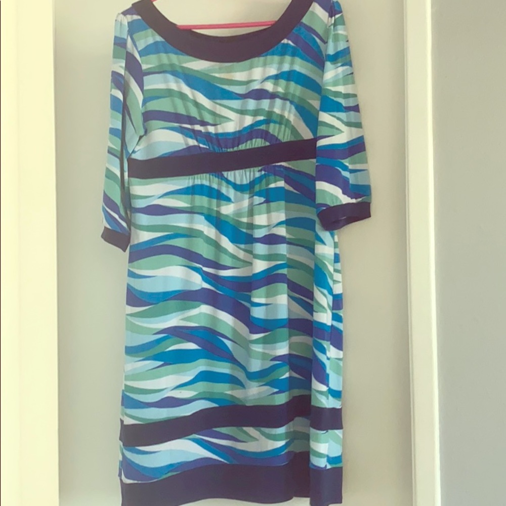 Max & Cleo Large Multi Color Print Dress